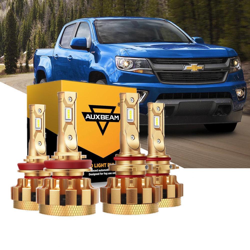 Para 2015-2019 Chevrolet Colorado F-16 Plus Series Canbus incorporado grado automotriz 14000LM bombillas LED paquete de haz alto y bajo