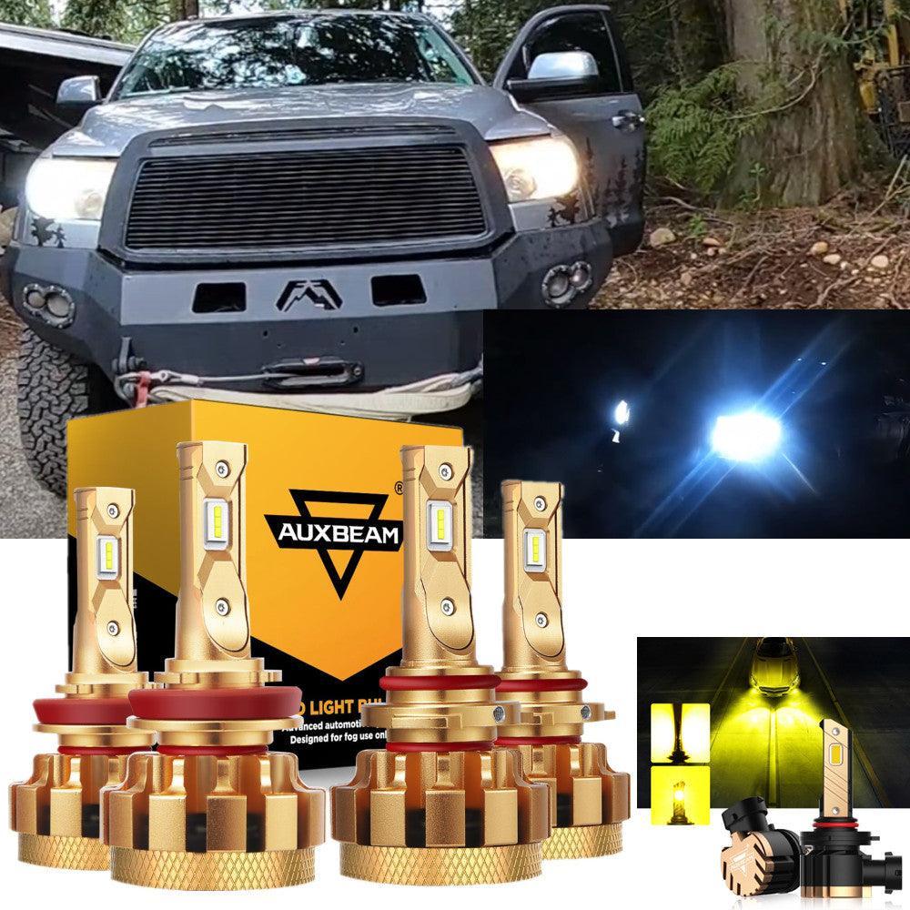Para Toyota Tundra F-16 Plus Series 2010 Canbus incorporado grado automotriz 14000LM bombillas LED paquete de haz alto y bajo