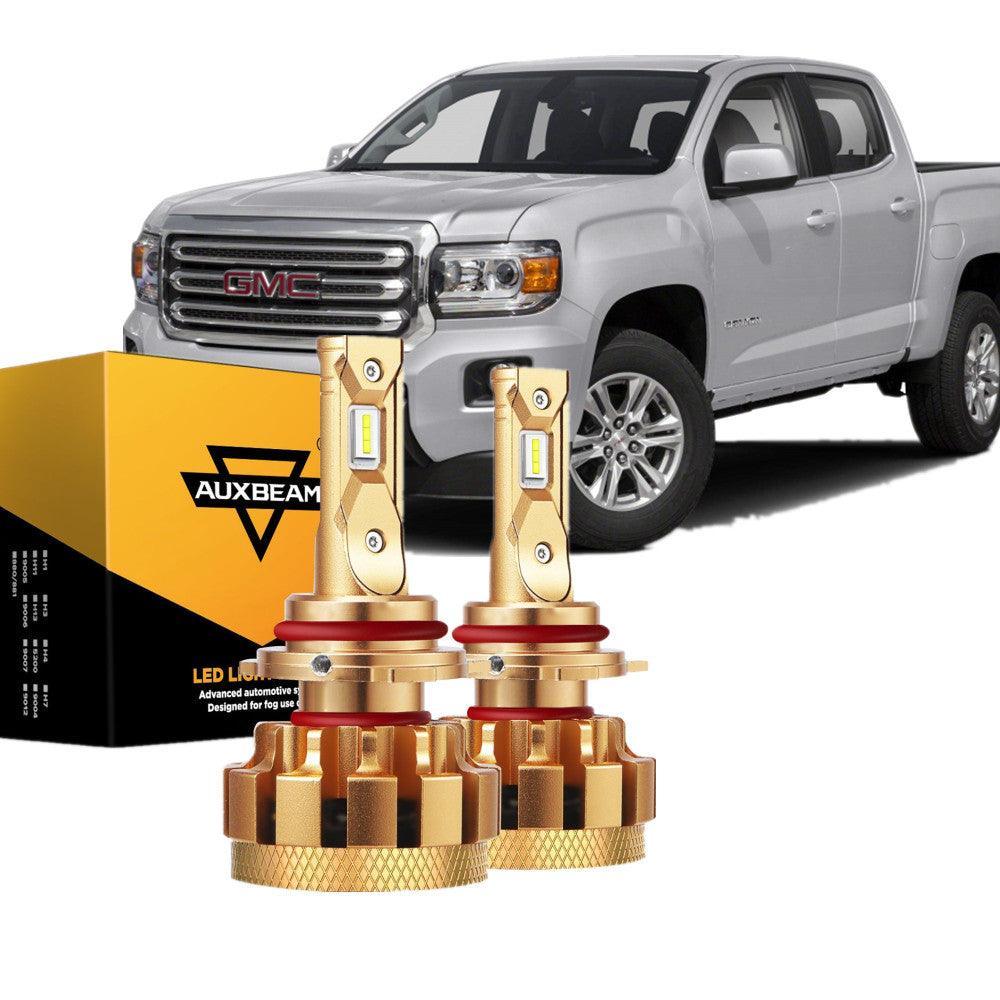 Para 2015-2019 GMC Canyon F-16 Plus Series Canbus incorporado Grado automotriz 14000LM Bombillas LED Paquete de haz alto y bajo