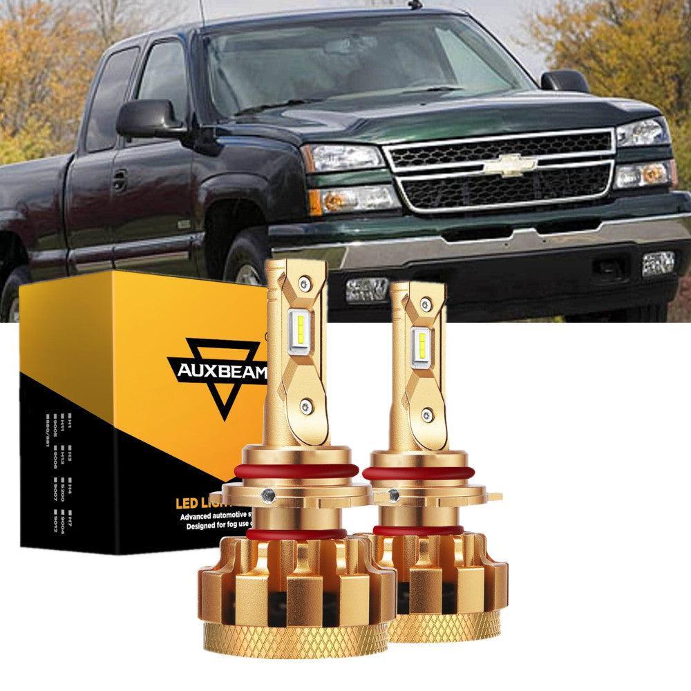 Para 2007 Chevrolet Silverado 1500 HD Classic F-16 Plus Series Canbus incorporado Grado automotriz 14000LM Bombillas LED Paquete de haz alto y bajo
