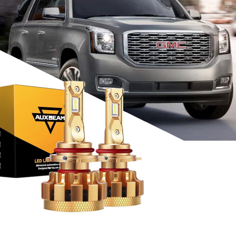 Para 2002-2006 GMC Yukon XL 1500 (Denali) F-16 Plus Series Canbus incorporado Grado automotriz 14000LM Bombillas LED Paquete de haz alto y bajo