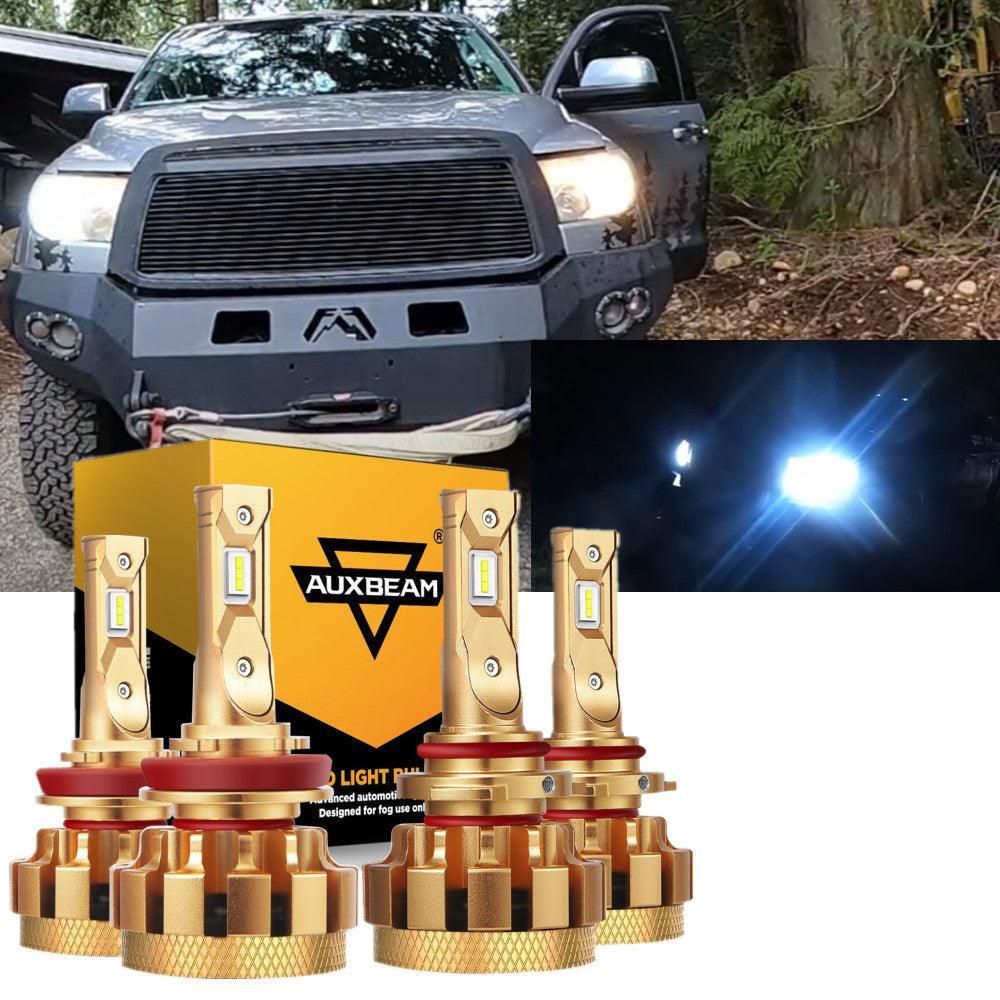 Para Toyota Tundra F-16 Plus Series 2010 Canbus incorporado grado automotriz 14000LM bombillas LED paquete de haz alto y bajo