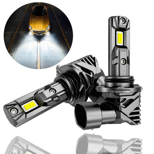 🆕9006/HB4 LED Headlight Bulbs/Fog Lights Q15 Series Fanless&amp;Wireless 60W 18000LM 6500K Cool White | 2 bulbs