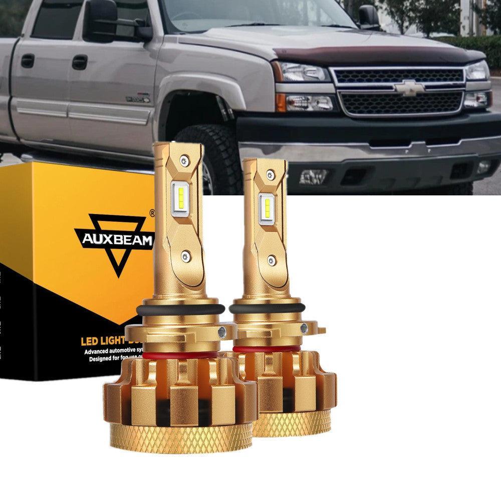 Para 2000-2002 Chevrolet Silverado 2500 F-16 Plus Series Canbus incorporado Grado automotriz 14000LM Bombillas LED Paquete de haz alto y bajo
