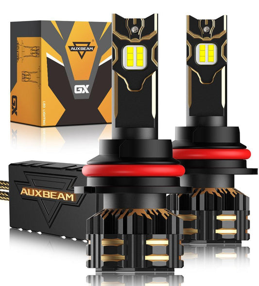 Bombillas LED para faros delanteros 9007/HB5 120W 25000LM Serie GX Más brillante 6500K Blanco frío | 2 bombillas 