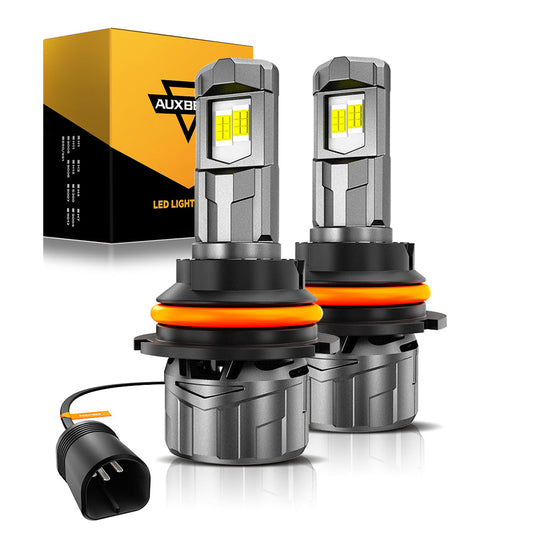 🆕9007/HB5 LED Headlight Bulbs 100W 22000LM F18 Series 1:1 Mini Size 6500K Cool White | 2 Bulbs