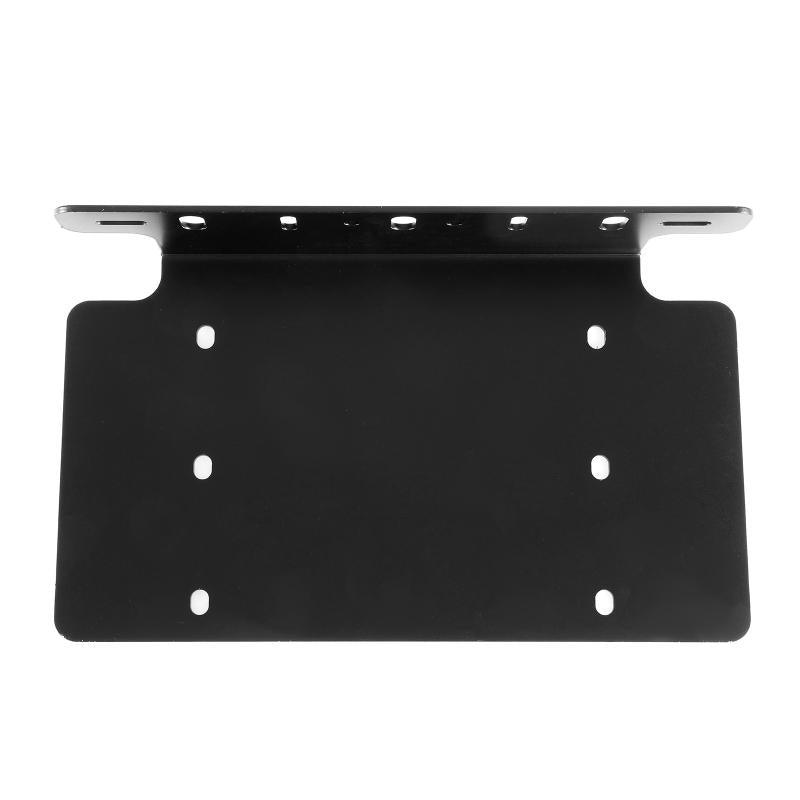 LED Light Bar Steel License Plate Mounting Bracket Front Bumper Holder Fit for Most Trucks, Pickups, SUV, Jeep, 4x4, Cars (US Version)
