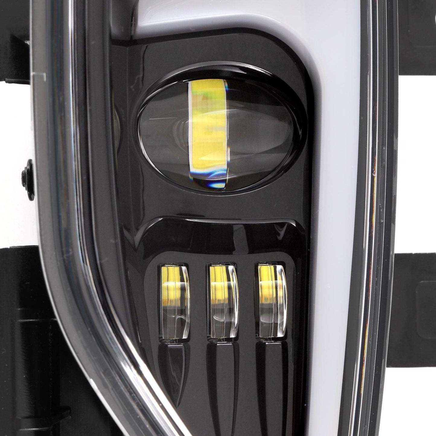 (2pcs/set) 45W Feux Anti Brouillard LED DOT pour 2016-2018 Chevy Silverado 1500 Noir/Chrome