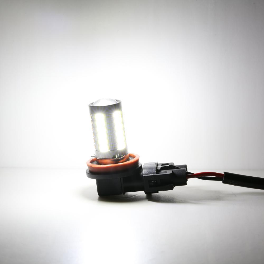 H11 H9 H8 H16JP LED Fog Light/DRL Bulbs 50W 4000LM 6500K White 33LED Series | 2 Bulbs