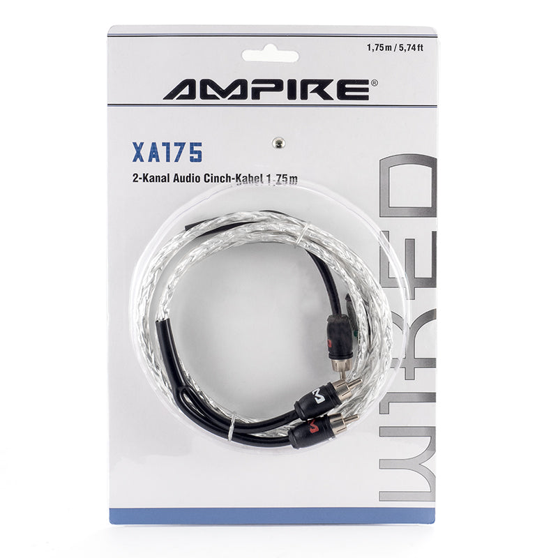 AMPIRE audio cable 175cm, 2-channel, blister packaging