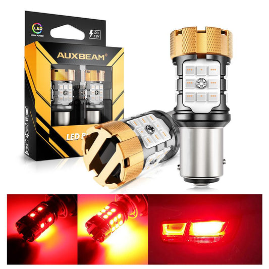 🆕 1157 BAY15D LED Brake/Tail Light Bulbs 50W 4000LM CAN-Bus Error Free Red B21-PRO Series | 2 Bulbs