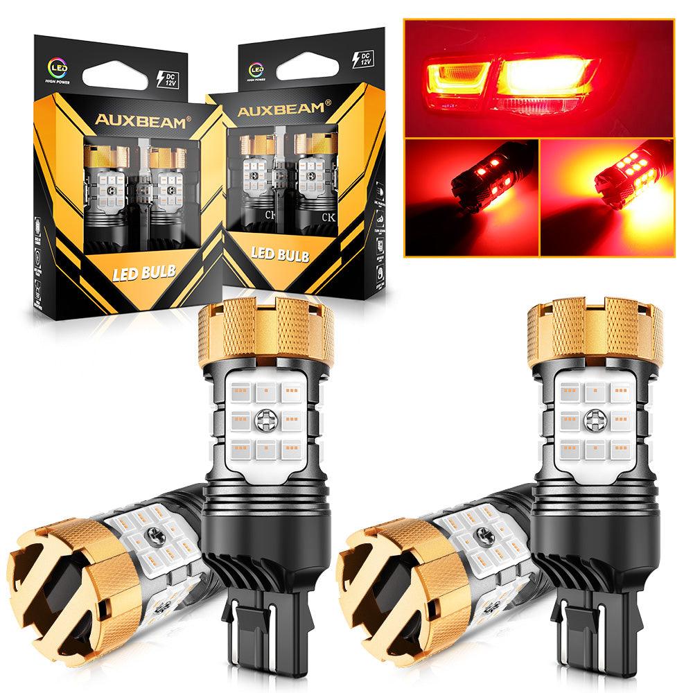 🆕T20 7443 7440 LED Brake/Tail Light Bulbs 50W 4000LM CAN-Bus Error Free Red B21-PRO Series | 2 Bulbs