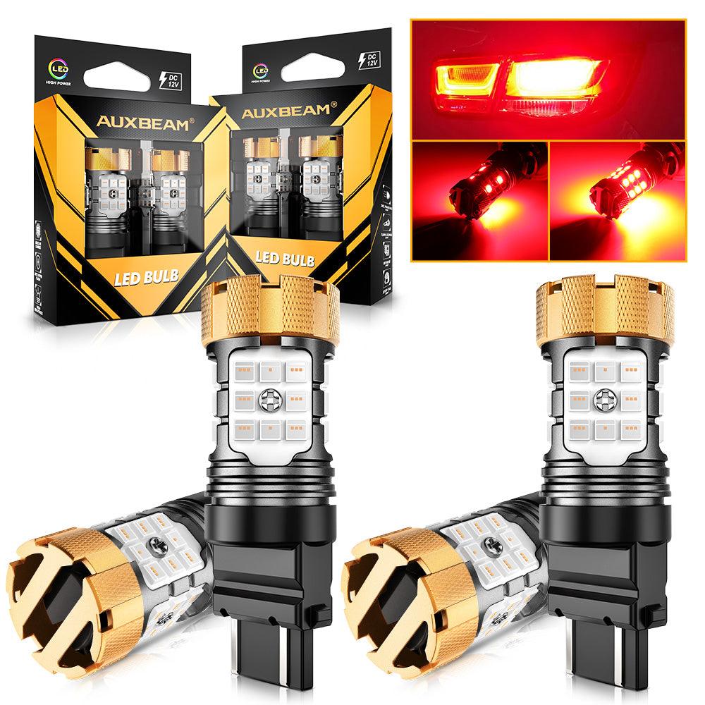 🆕T25 3157 3156 LED Brake/Tail Light Bulbs 50W 4000LM CAN-Bus Error Free Red B21-PRO Series | 2 Bulbs