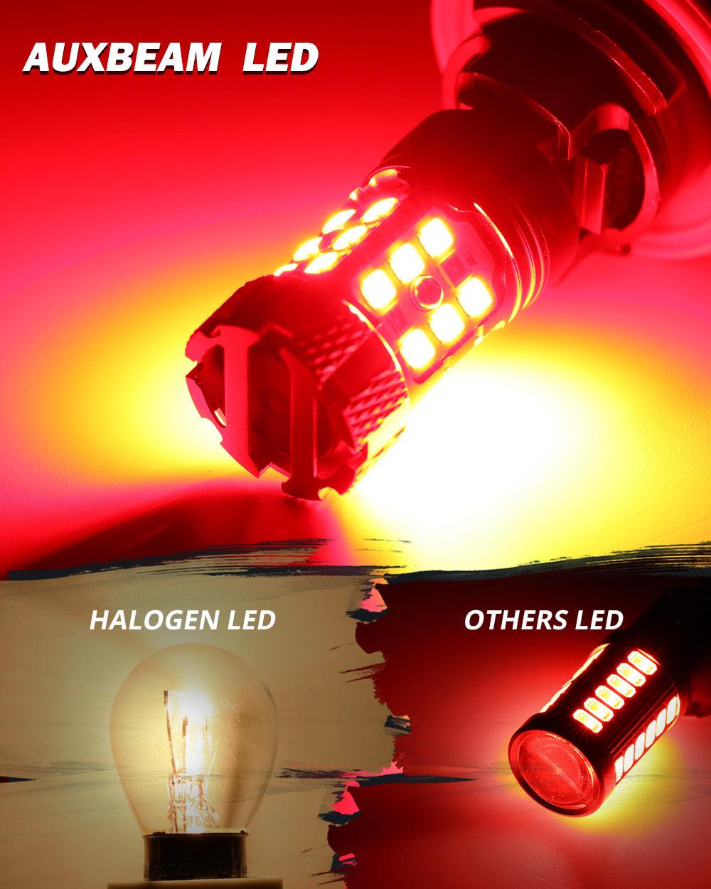 🆕T25 3157 3156 LED Brake/Tail Light Bulbs 50W 4000LM CAN-Bus Error Free Red B21-PRO Series | 2 Bulbs