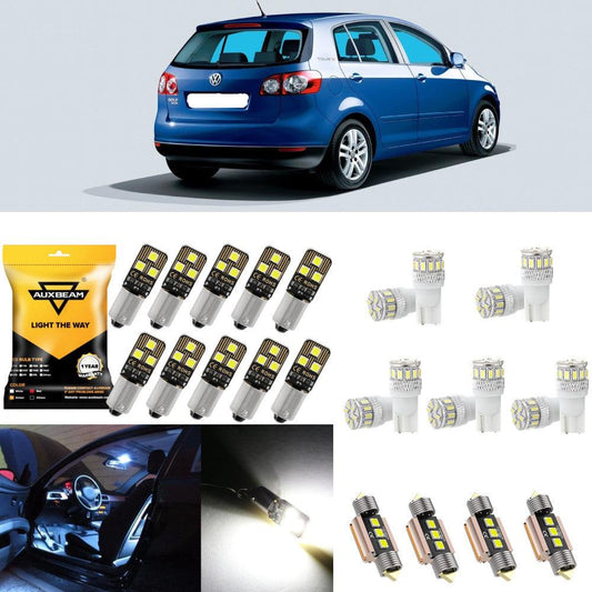 For 2002 Volkswagen Golf Map/Side Marker/Dome/License Plate/Tail Light LED Light Bulbs Package