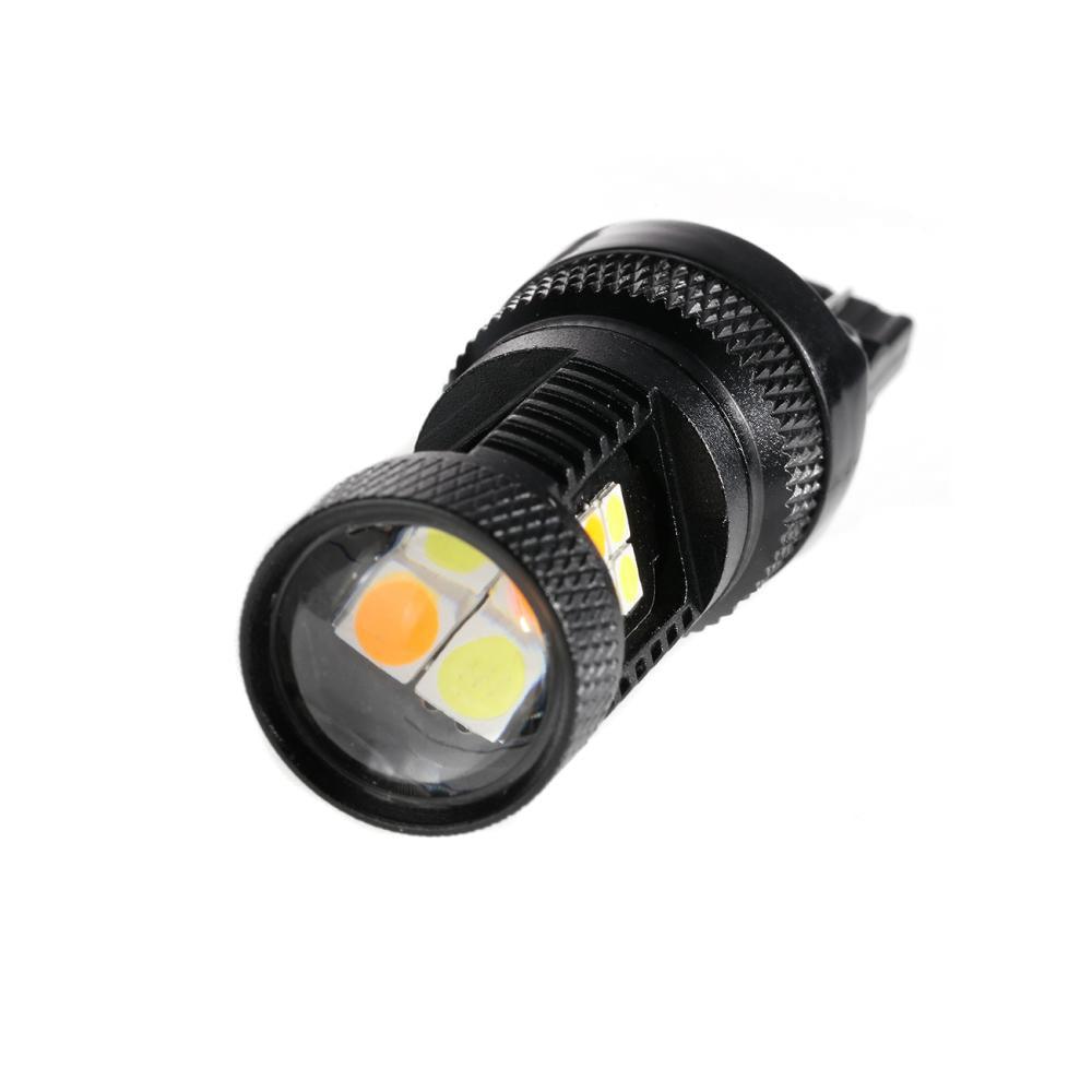For 2016-2020 Toyoto Tacoma 7443/T20 DRL&Turn Signal Light Dual Color Lighting Switchback White&Amber