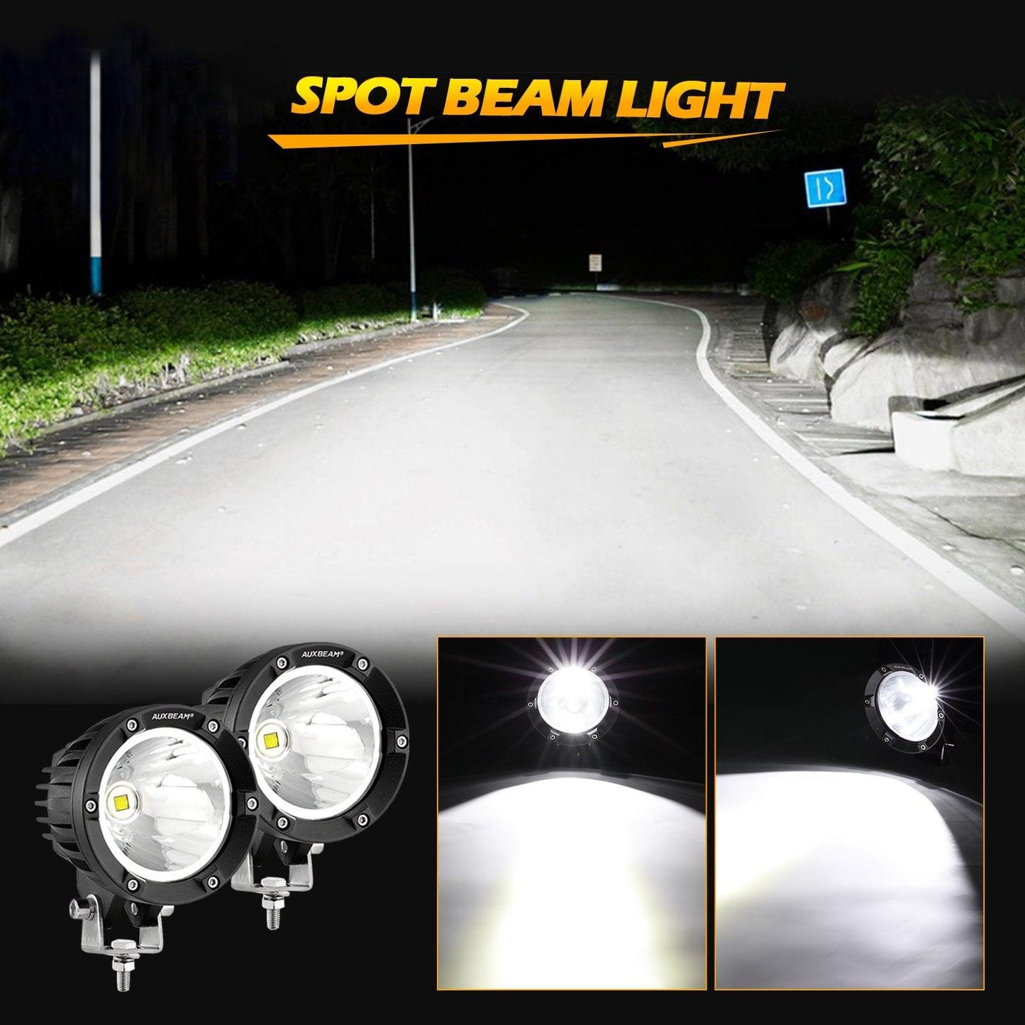 C4 Series | 4 Inch 100W Spot Round LED Pods White LED Driving Lights 