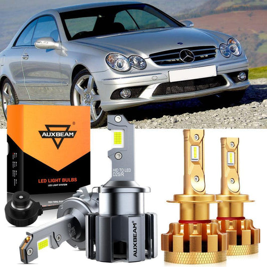 Para Mercedes-Benz CLK500 2003-2006 con faros HID, paquete de bombillas LED de haz alto y bajo