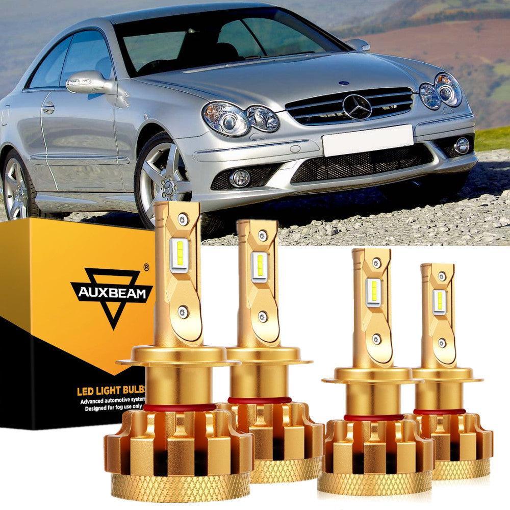 Para Mercedes-Benz CLK500 2003-2006 con faros halógenos serie F-16 Plus bombillas LED Canbus integradas paquete de haz alto y bajo