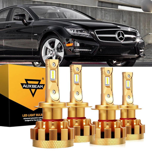 Para Mercedes-Benz CLS550 2007-2011 con faros halógenos serie F-16 Plus bombillas LED Canbus integradas paquete de haz alto y bajo