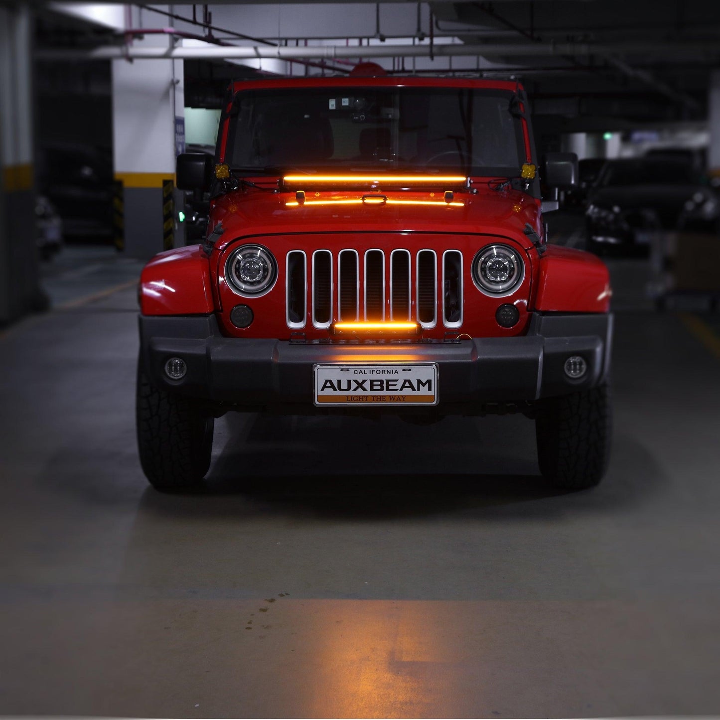 SP-DRL Series 12 Inch 68W 7440LM Single Row Off Road LED Light Bar With Amber&White DRL