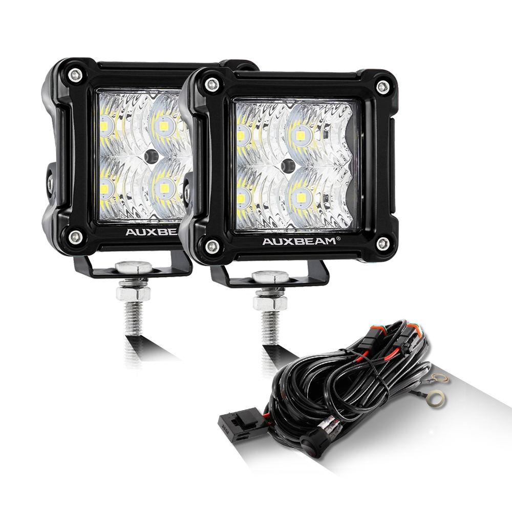 3 Pouces 40W Spot/Flood Beam LED Pods Light et Supports Universels
