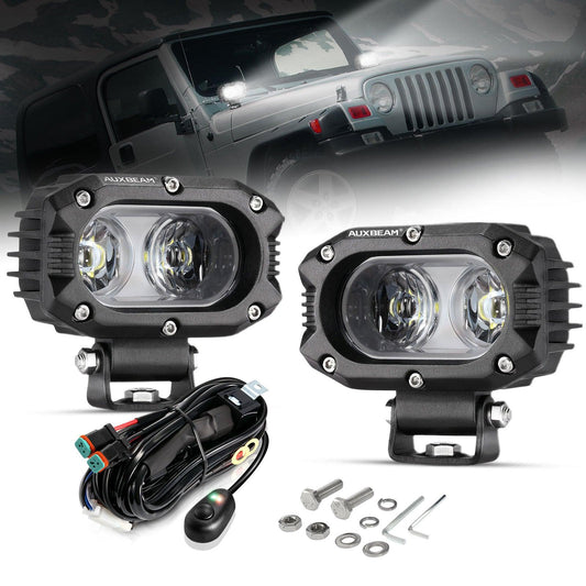 R4 Series 4 Inch 60W Lentille Corrugée 120° LED Pods