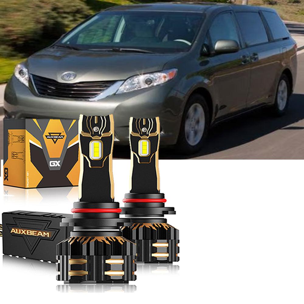 For 2011-2019 Toyota Sienna 9005 D4S LED Headlight Bulbs Bundle 