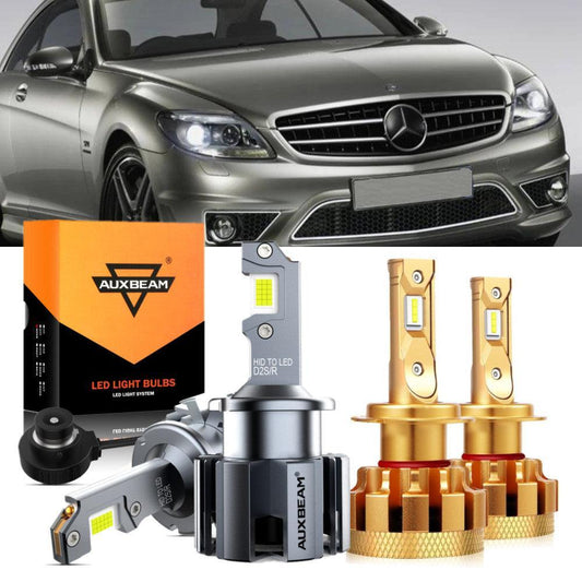 Para Mercedes-Benz CL65 AMG 2005-2009 con faros HID, paquete de bombillas LED de haz alto y bajo
