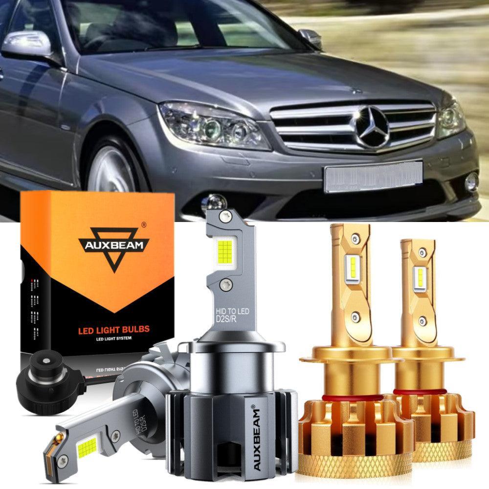 Para Mercedes-Benz C350 2006-2007 con faros HID, paquete de bombillas LED de haz alto y bajo