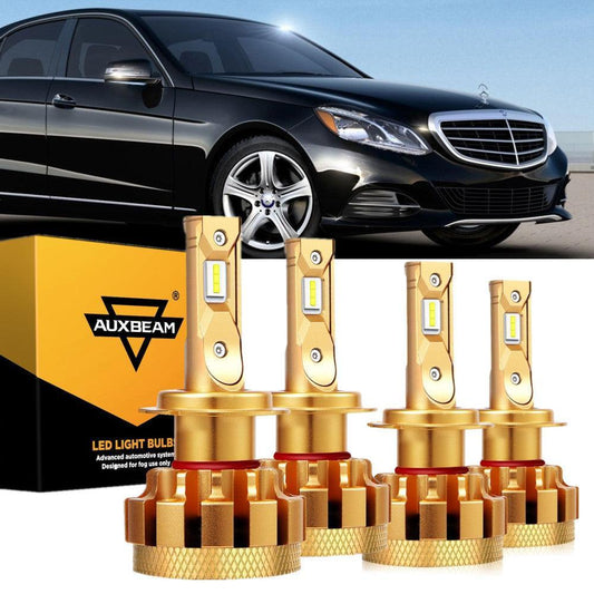 Para Mercedes-Benz E350 2006-2013 con faros halógenos serie F-16 Plus bombillas LED Canbus integradas paquete de haz alto y bajo