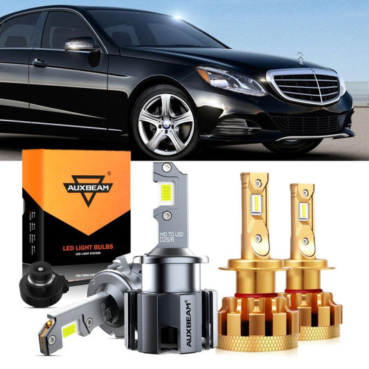 Para Mercedes-Benz E350 2006-2007 con faros HID, paquete de bombillas LED de haz alto y bajo