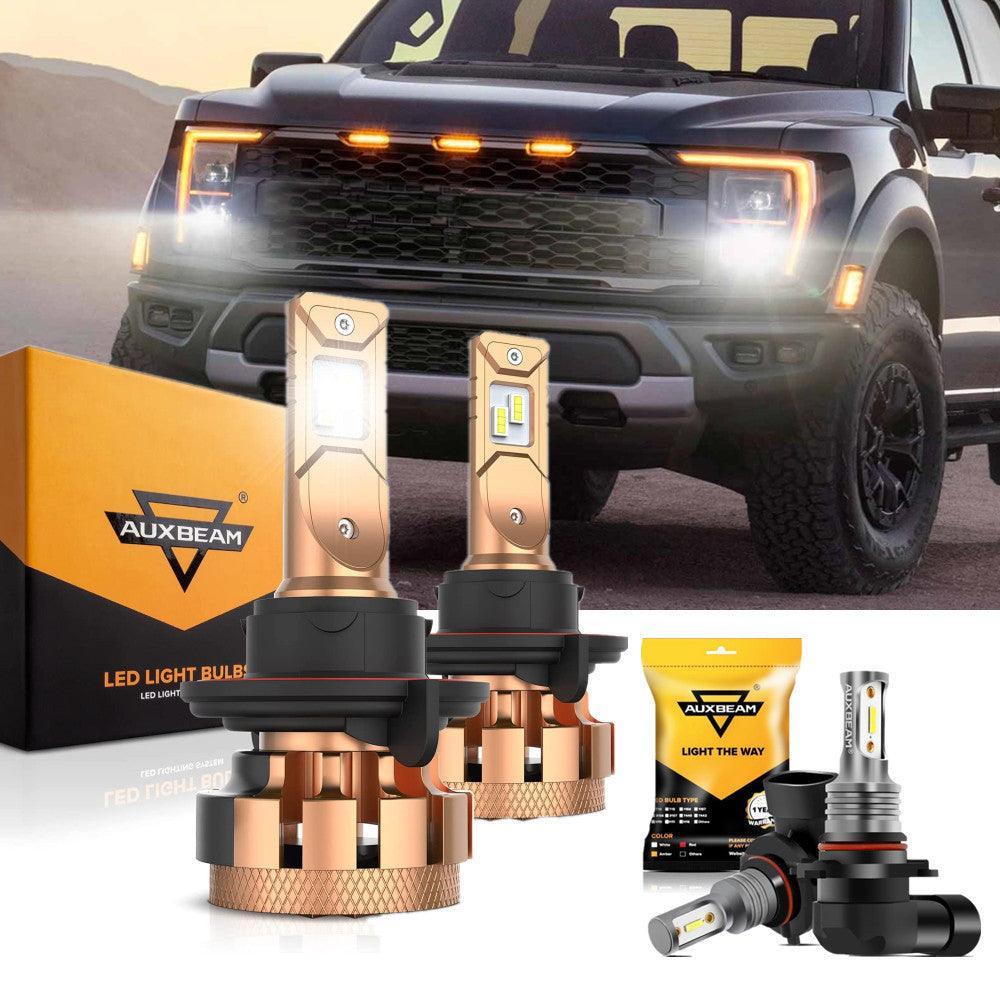 Para FORD F150 F250 F350 F-16 Plus Series H13 Canbus incorporado grado automotriz 14000LM bombillas LED paquete de haz alto y bajo
