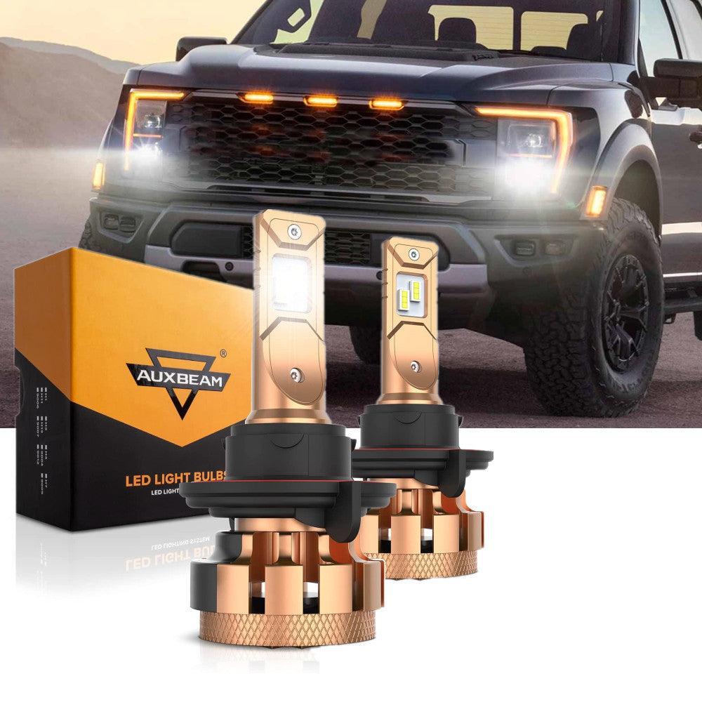 Para FORD F150 F250 F350 F-16 Plus Series H13 Canbus incorporado grado automotriz 14000LM bombillas LED paquete de haz alto y bajo