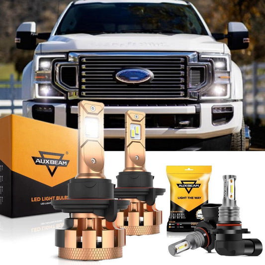 Para Ford F250 Super Duty F-16 Plus Series H13 Canbus incorporado grado automotriz 14000LM bombillas LED paquete de haz alto y bajo para Ford F250 Super Duty F-16 Plus 2005-2020