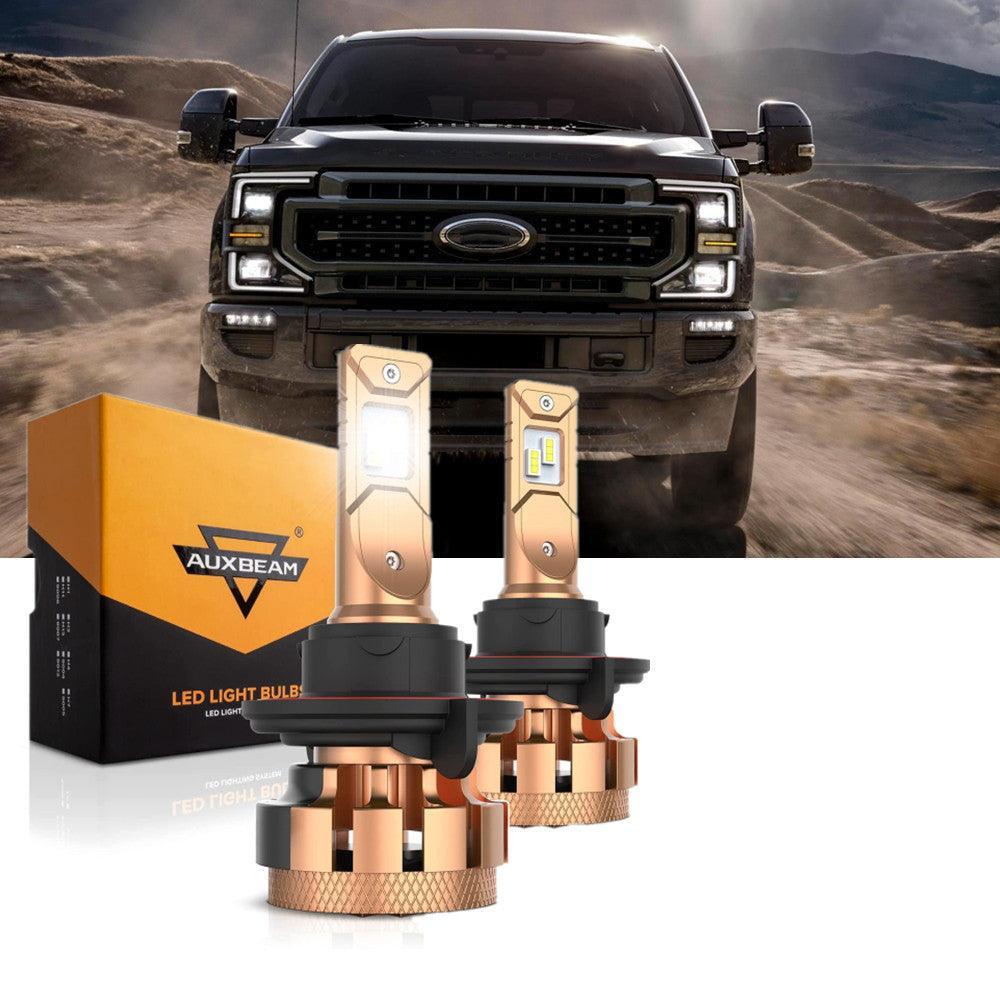 Para 2011-2015 Ford F350 F-16 Plus Series H13 Canbus incorporado grado automotriz 14000LM bombillas LED paquete de haz alto y bajo