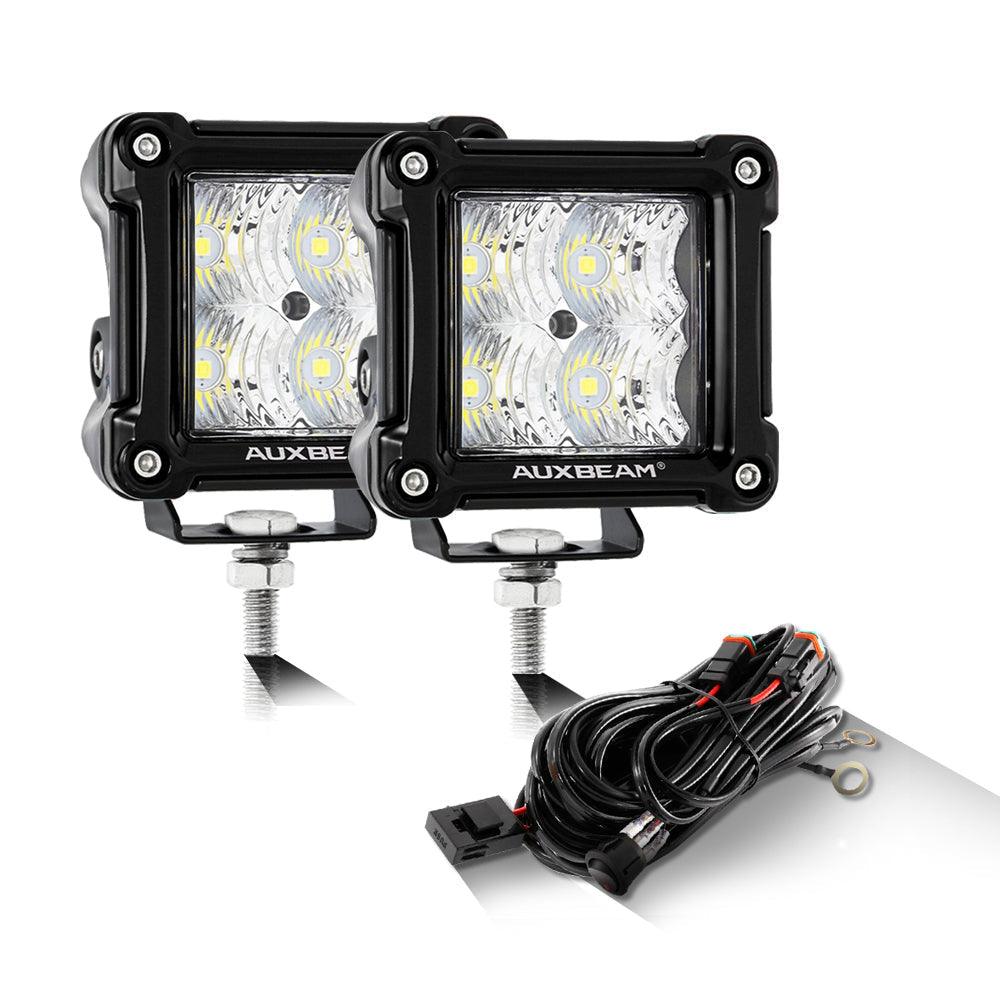3 Inch LED Pods Light Spot/Flood Beam & A-pillar Mounting Bracket for 2014-2020 POLARIS RZR XP 1000, 2015-2020 POLARIS RZR 900