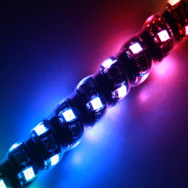 3FT/4FT LED RGB Whip Lights & Rear Pillar Flagpole Light Brackets Combo for Can-Am Maverick X3