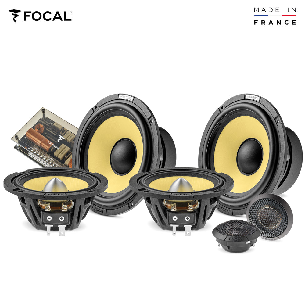 FOCAL K2 POWER EVO series 3-way compo speakers, 16.5cm, 4 Ohm