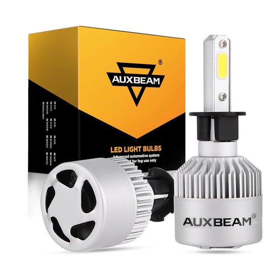 Bombillas de faros LED H3 72W 8000ML Serie S2 Super Brightes COB 6500K Blanco frío | 2 bombillas 