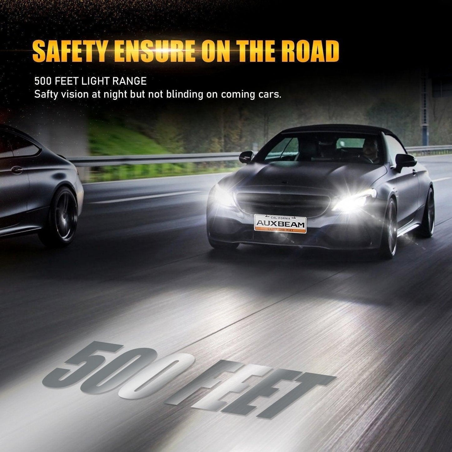 Para Mercedes-Benz CLS500 2006 con faros halógenos serie F-16 Plus bombillas LED Canbus integradas paquete de haz alto y bajo