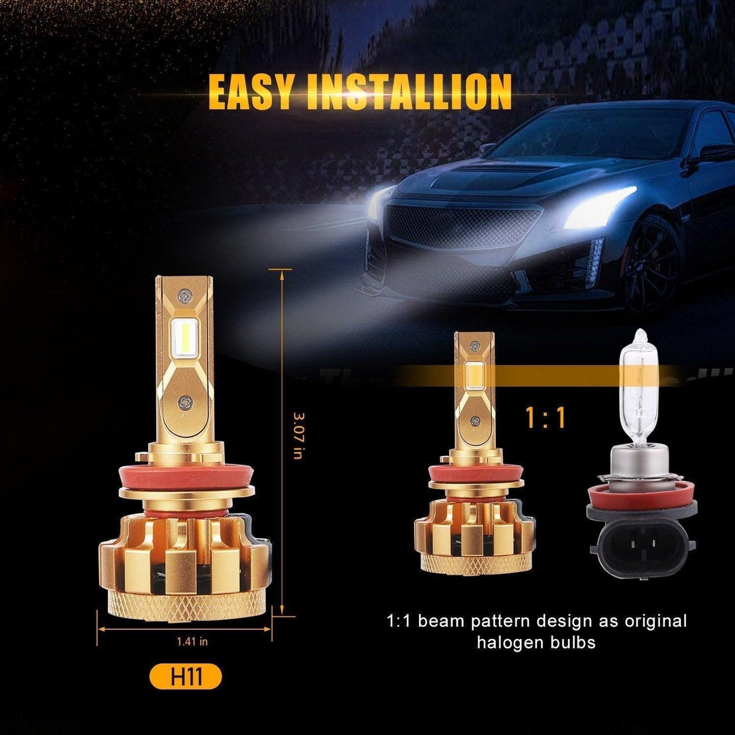 Para Ford Fusion F-16 Plus Series 2018-2020 Canbus incorporado grado automotriz 14000LM bombillas LED paquete de haz alto y bajo
