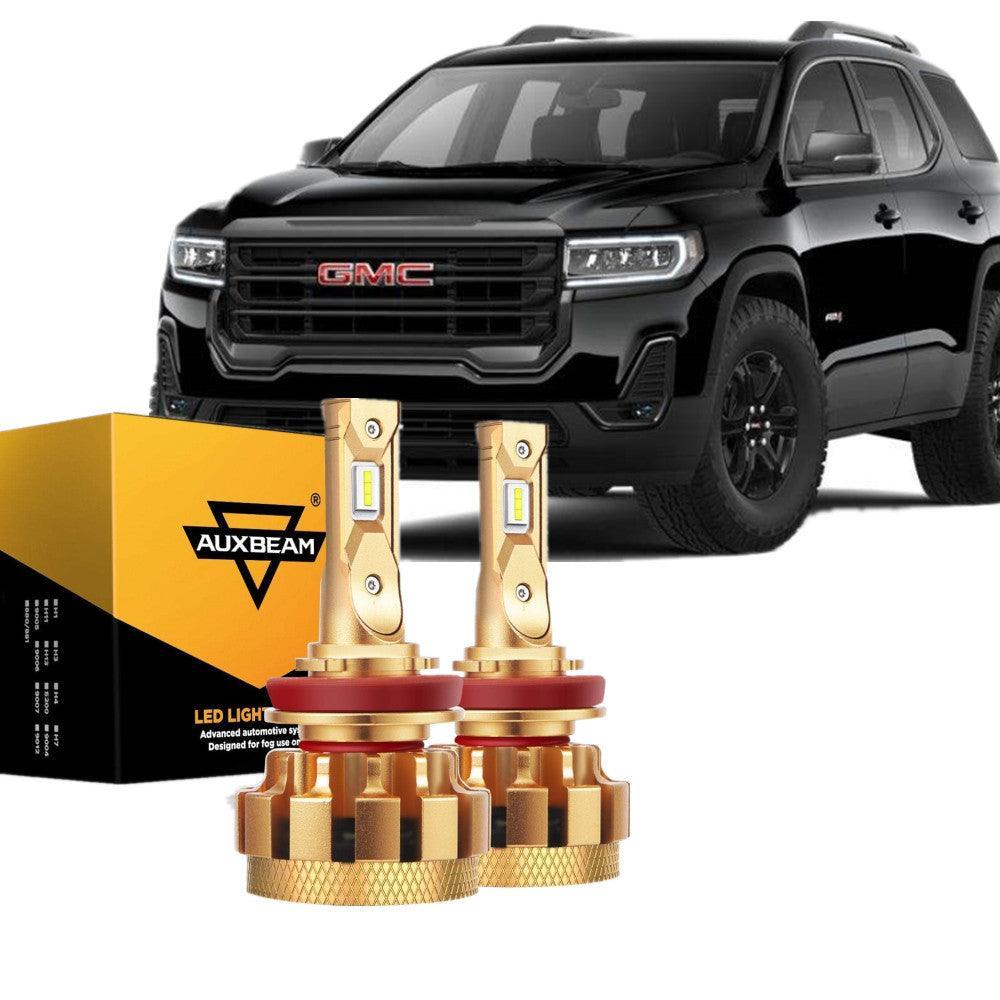 Para 2007-2012 GMC Acadia F-16 Plus Series Canbus incorporado Grado automotriz 14000LM Bombillas LED Paquete de haz alto y bajo