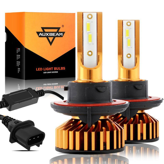 Bombillas LED para faros delanteros H13 52W 10000LM Serie F2 Tamaño mini 6500K Blanco frío | 2 bombillas 