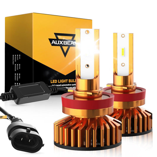Bombillas LED para faros delanteros H11 52W 10000LM Serie F2 Tamaño mini 6500K Blanco frío | 2 bombillas