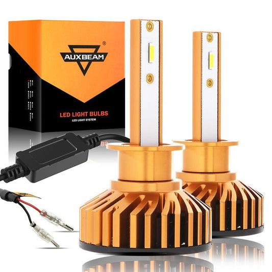 Bombillas para faros delanteros LED H1 52W 10000LM Serie F2 Tamaño mini 6500K Blanco frío | 2 bombillas 