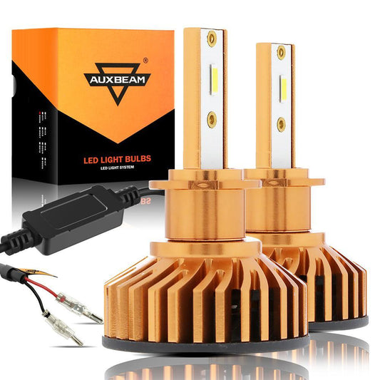 Bombillas para faros delanteros LED H3 52W 10000LM Serie F2 Tamaño mini 6500K Blanco frío | 2 bombillas 