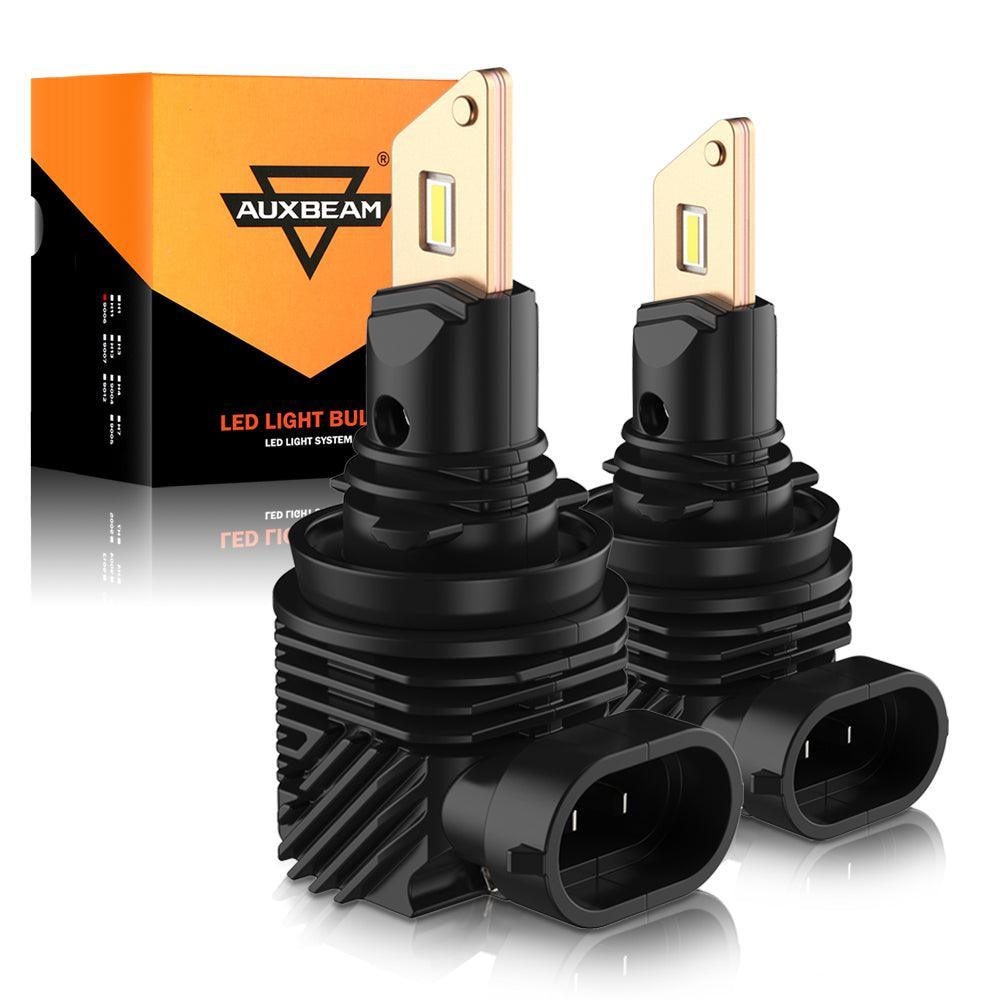 Sin ventilador e inalámbrico 1:1 Tamaño halógeno Serie Q10 8000ML 44W Bombillas de faros LED 6500K Blanco frío 