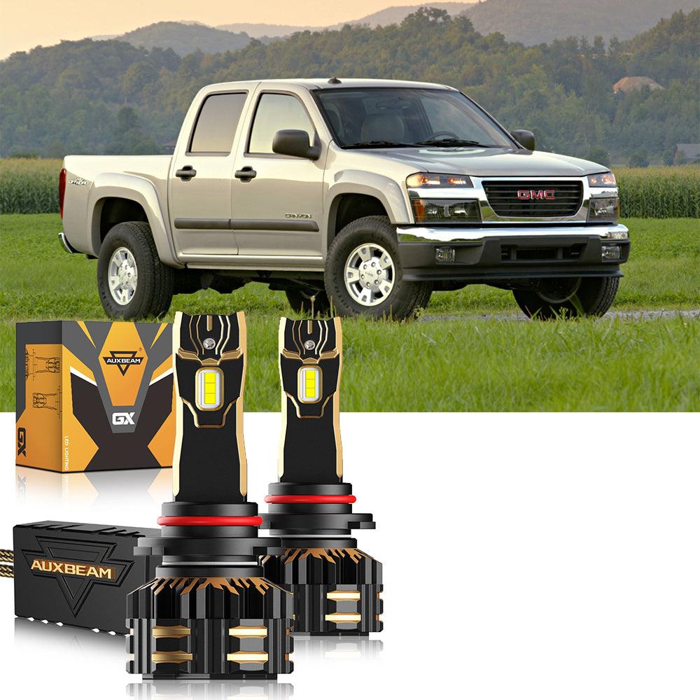 For 2004-2012 GMC Canyon 9005 9006 LED Headlight Bulbs Bundle