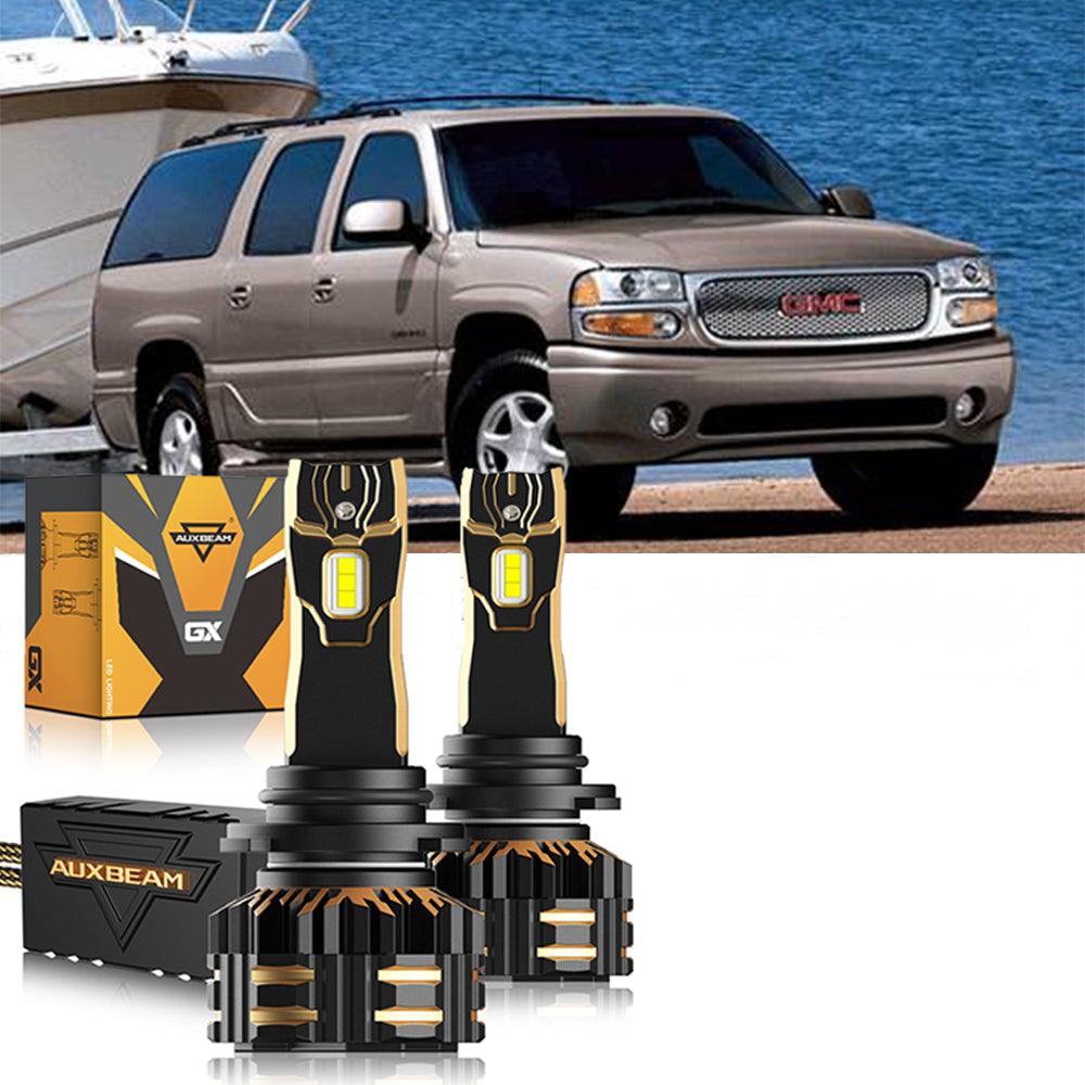 For 2002-2006 GMC Yukon 9005 9006 LED Headlight Bulbs Bundle